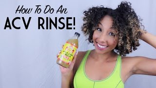 How To Do An ACV Rinse Apple Cider Vinegar on Natural Hair  BiancaReneeToday [upl. by Annod]