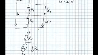 Der Spannungsteiler Unbelastet und Belastet  BERECHNUNG [upl. by Sissie]