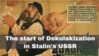 27th December 1929 Stalin calls for the liquidation of the kulaks as a class [upl. by Aciemaj]