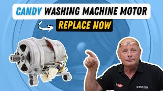 How to replace washing machine motor on Hoover Candy Iberian Teka Otsein amp Zerowatt [upl. by Opiak]