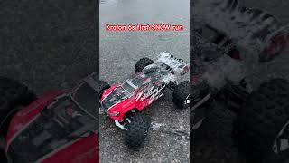 ARRMA Kraton 6s V5 BLX first snow run arrmakraton6sblx arrma kraton6s rccars rctruck snow [upl. by Adnalor396]