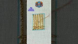 Zardosi Work  Zardosi Work Design  Zardosi Work for Beginners  Srija Aari Designers embroidery [upl. by Alethea]