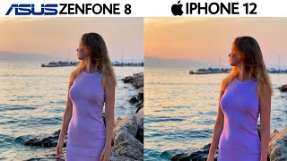 ASUS Zenfone 8 vs iPhone 12 Camera Test [upl. by Llesig990]