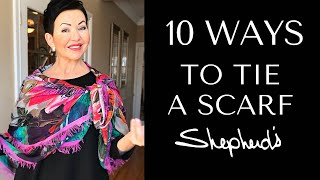 10 Ways To Tie A Scarf [upl. by Nnalorac]