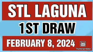 STL LAGUNA RESULT TODAY 1ST DRAW FEBRUARY 8 2024 11AM [upl. by Lane]