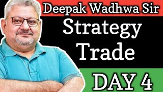 Deepak Wadhwa Sir Options Strategy Trade Day  4 DeepakWadhwaOFFICIAL TraderDeepa [upl. by Arocat]