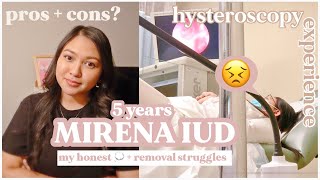 Mirena Five years Birth Control IUD Honest Experience  HYSTEROSCOPY IUD REMOVAL vlog [upl. by Agbogla]