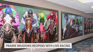 Prairie Meadows reopens with live racing on Friday [upl. by Novahs]