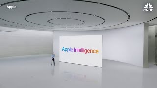 Apple WWDC Tim Cook unveils Apple Intelligence platform in big generative AI reveal [upl. by Aivle]