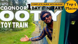 Ooty Coonoor Toy Train  How to bookTimings amp Fare Details  Coonoor 1 Day Travel Itinerary Budget [upl. by Phonsa]