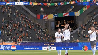 Portugal vs Netherland EURO 2024 UEFA CHAMPION LEAGUE fc24 euro2024 [upl. by Nylehtak]