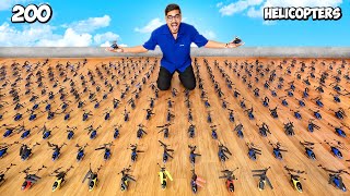 We Fly 200 RC Helicopters Worth ₹100000🔥 आसमान में खलबली मच गई  Crazy Experiment [upl. by Anaeel]