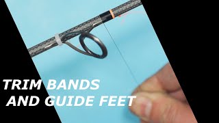 ROD BUILDING TYING TRIM BANDS WITH GUIDE WRAPS [upl. by Paulita]