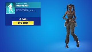 Original Music FORGET ME NOT EMOTE in Fortnite ITEMSHOP [upl. by Higgins]