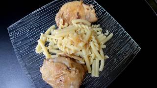 Haut de cuisse de poulet en sauce [upl. by Aleece]