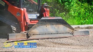 Skeer Pro Plus Skid Steer Grader Attachment  Product Overview  Demo [upl. by Pittel]