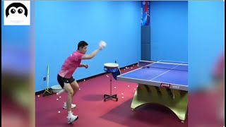 Zhang Jike teaching counter loop I dont really use too much my waist when loopingquot [upl. by Itnuahsa]