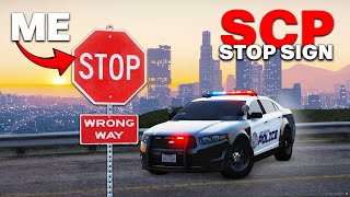 I Became an SCP Stop Sign  GTA 5 RP [upl. by Killion]