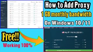 How to Setup Proxy For Free on Windows 1011 [upl. by Gotthard]