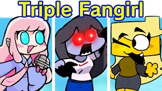 Friday Night Funkin VS Triple Fangirl Sky Cloud Meri Beepie Sing Triple Trouble FNF Mod [upl. by Mitch]