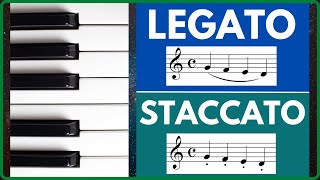 How to play Legato and Staccato on the Piano  Posture  Technique  Exercise [upl. by Pelaga]