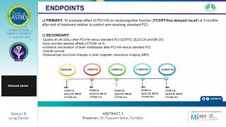 Part 1  Phase III Trial of Prophylactic Cranial Irradiation  Dr Poonam Sehar Faridkot [upl. by Watt]