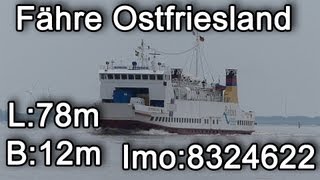 Borkum Fähre Ostfriesland [upl. by Lorou880]