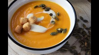 CREMA DE CALABAZA Y ZANAHORIA y consejos para que las cremas os queden perfectas [upl. by Adnorhs]