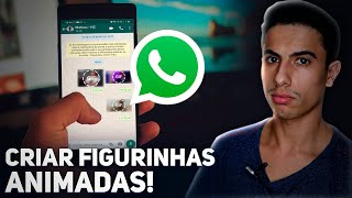 Como CRIAR FIGURINHAS ANIMADAS no WHATSAPP [upl. by Oigufer]