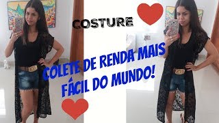 DIY CARDIGAN DE RENDA MAIS FÁCIL DA VIDA [upl. by Alul]