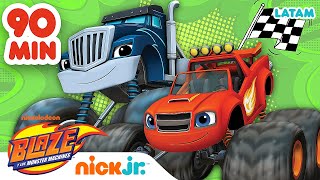 ¡90 MINUTOS de carreras increíbles  Blaze y los Monster Machines [upl. by Nichole]