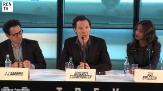 Benedict Cumberbatch Interview Star Trek Into Darkness Premiere [upl. by Yemarej]