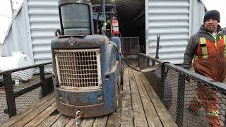 how to load a forklift onto a trailer [upl. by Rockefeller456]