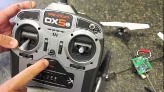 Binding a Spektrum DX5e with a Blade mQX Quadcopter [upl. by Eeryt]