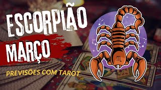 Escorpião ♏ Março Uma atração fortíssima que pode te trazer um arrependimento ainda maior tarot [upl. by Aisatsana]