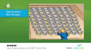 GEOWEB® Geocells Slope Protection with ATRA® Tendon Clips Installation Guide [upl. by Gino664]