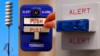 TornadoFire Alarms doing Alternate Wail  Wheelock amp FireLite System Test 22 [upl. by Willing]