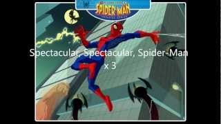 Full Theme Song The Spectacular SpiderMan lyrics [upl. by Feledy]