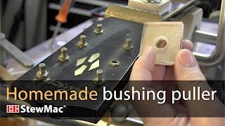 Homemade bushing puller to protect the peghead [upl. by Ydospahr]