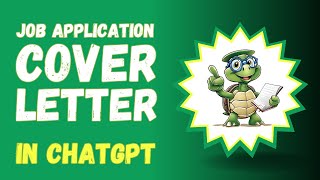 How to Write a Cover Letter for Job Applications Using AI ChatGPT [upl. by Kamin]