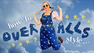 how to style OVERALLS  outfit ideas for dungarees [upl. by Bender]