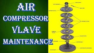 Air compressor valve maintenance Step by step guide [upl. by Etnwahs]