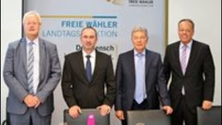 Pressekonferenz der Freien Wähler Landtagsfraktion zur quotStrebsquot [upl. by Eadith]