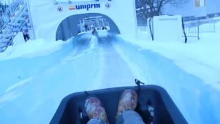 Glissade de Glace Quebec Winter Carnival 2014 [upl. by Anahsal]