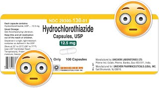 Hydrochlorothiazide Side Effects Dosage amp Uses [upl. by Cassidy]