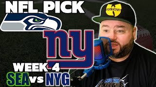 Seahawks vs Giants Week 4 NFL Picks  Kyle Kirms Predictions  The Sauce Network [upl. by Heuser]