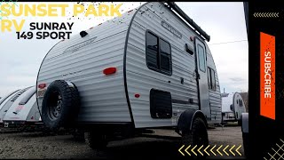 RVLIFE  2023 sunsetparkrv6370 Sunray 149 SPORT tiny and self contained camper [upl. by Dippold413]