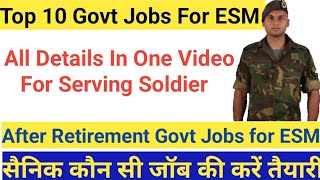 Ex Serviceman Govt Jobs after RetirementExserviceman Rules for Govt Exam [upl. by Tomchay]