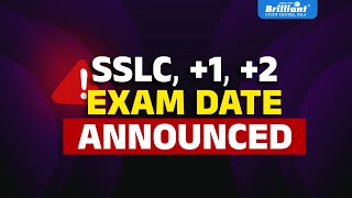 SSLC 1 2 Exam Date Announced [upl. by Aisset]