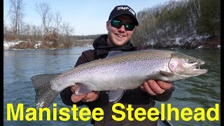 Manistee River Steelhead Fishing [upl. by Ediva]